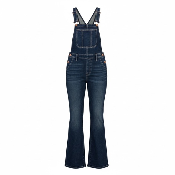 Madewell Pants - Madewell Women’s Blue Denim Flare Length Cotton Overalls Size XS